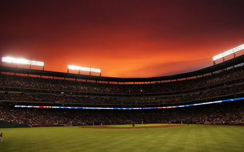 棒球場館夜景照明 棒球場館夜景照明